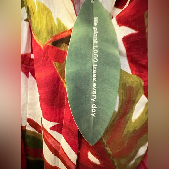 Farm Rio spring forest mini dress. size medium - Picture 2 of 7